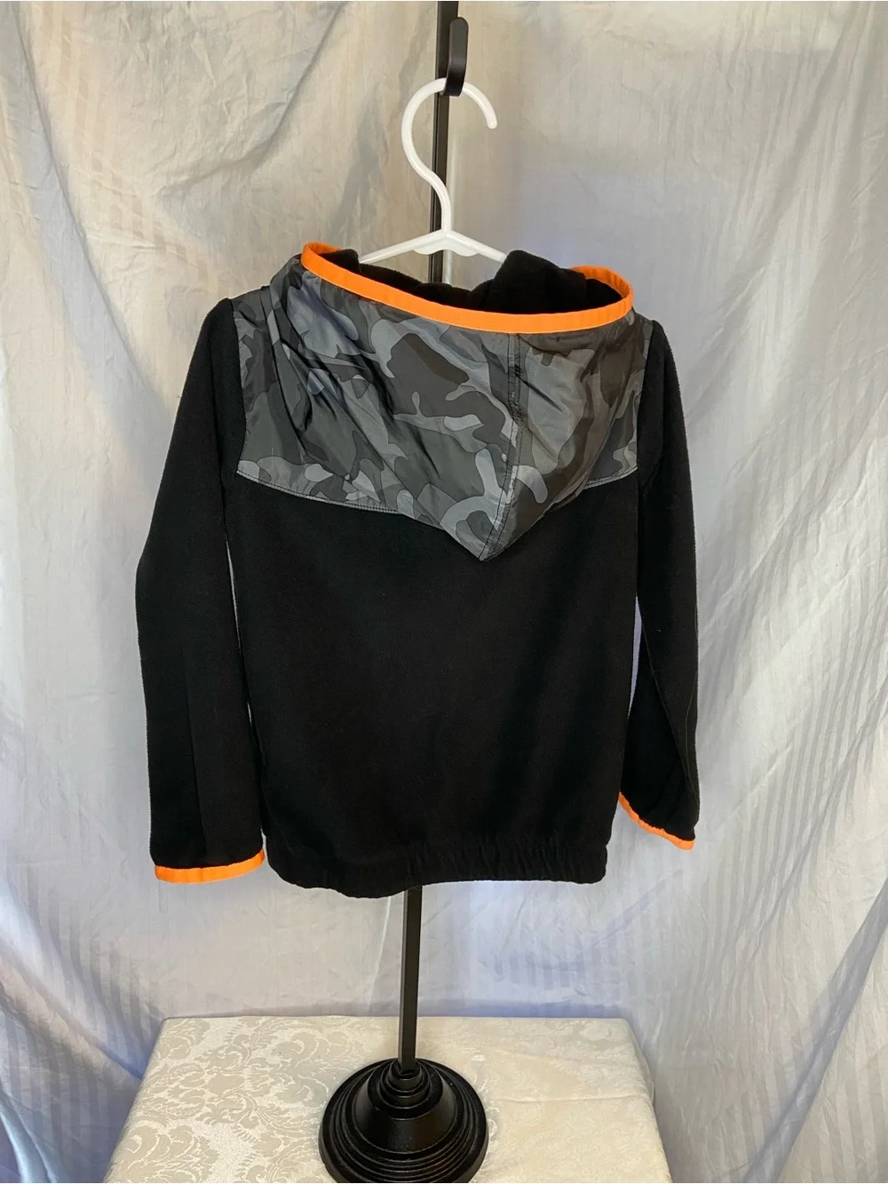 Nike Black & Orange Camouflage Hooded Jacket